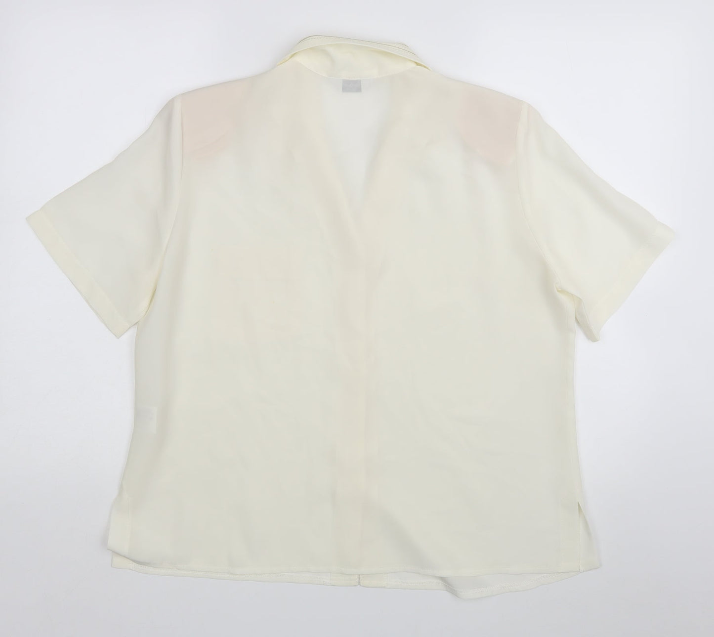 Berkertex Womens Ivory   Basic Button-Up Size 16