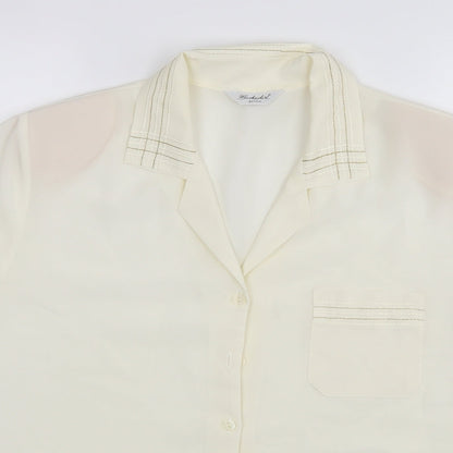 Berkertex Womens Ivory   Basic Button-Up Size 16