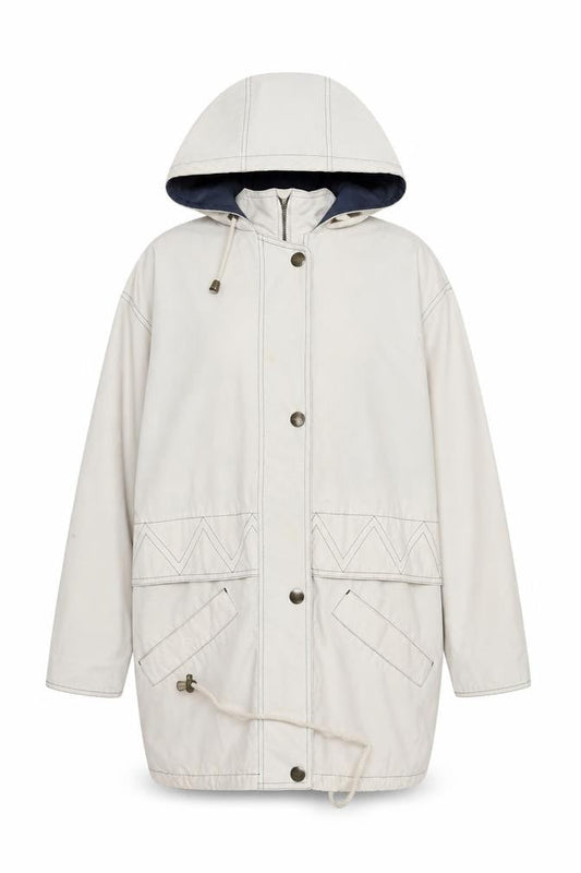 Womens UK Size 14 Telemac Beige Parka Coat