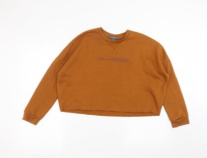 Primark Womens Orange   Pullover Jumper Size XS