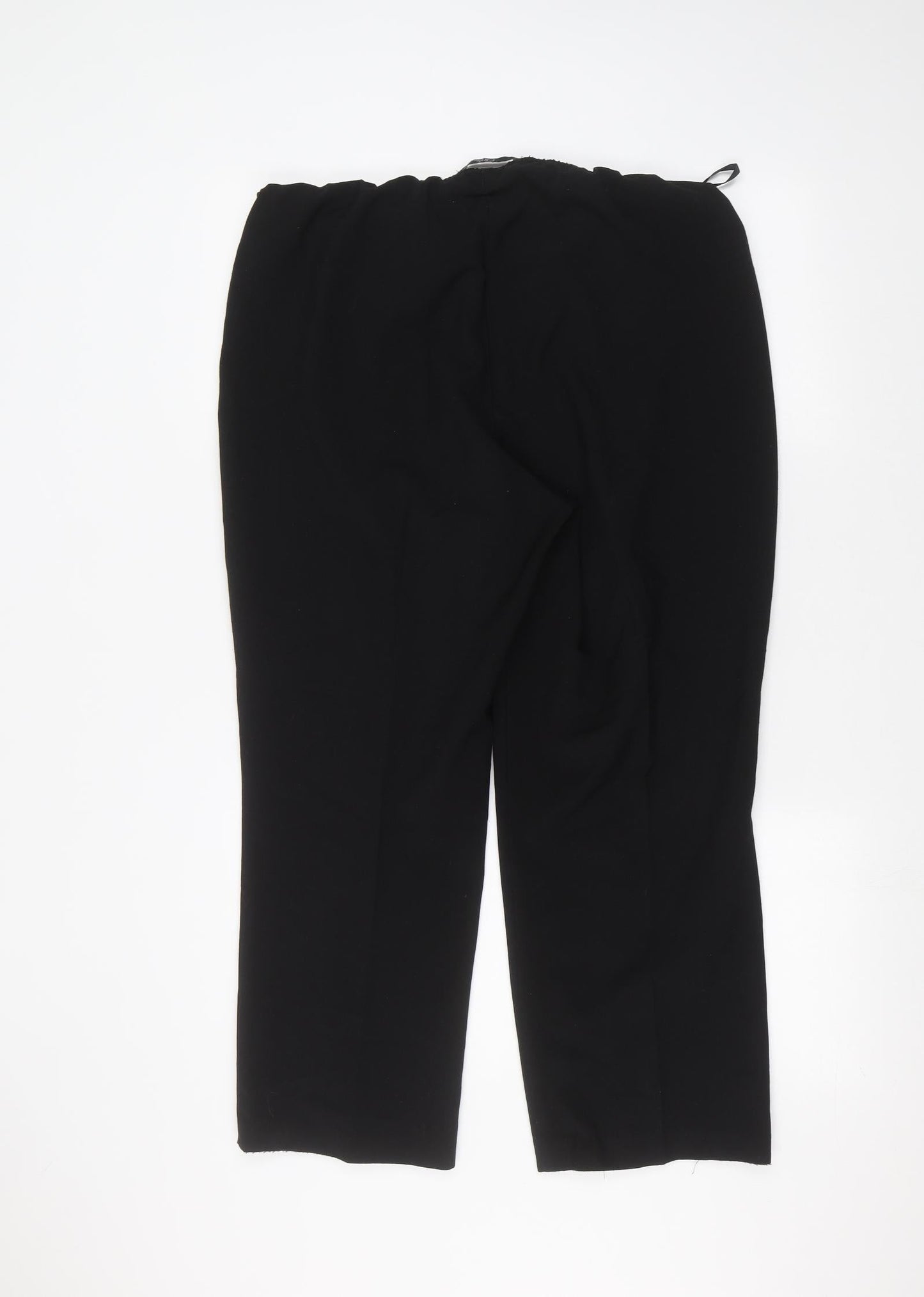 Womens UK Size 16 BM Regular Fit  Black Trousers