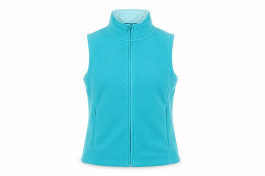 Front view of ISLE women’s blue jacket, size S