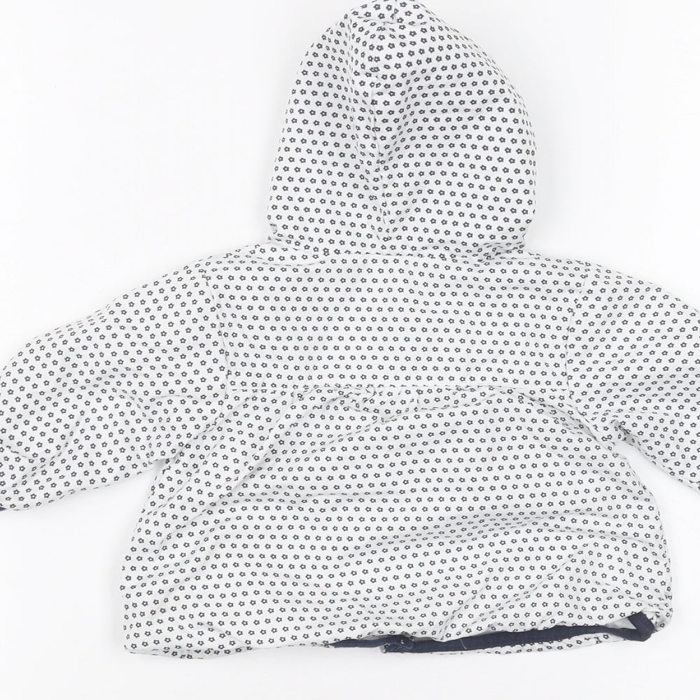 kris x kids Baby White Plaid  Rain Coat Coat Size 0-3 Months