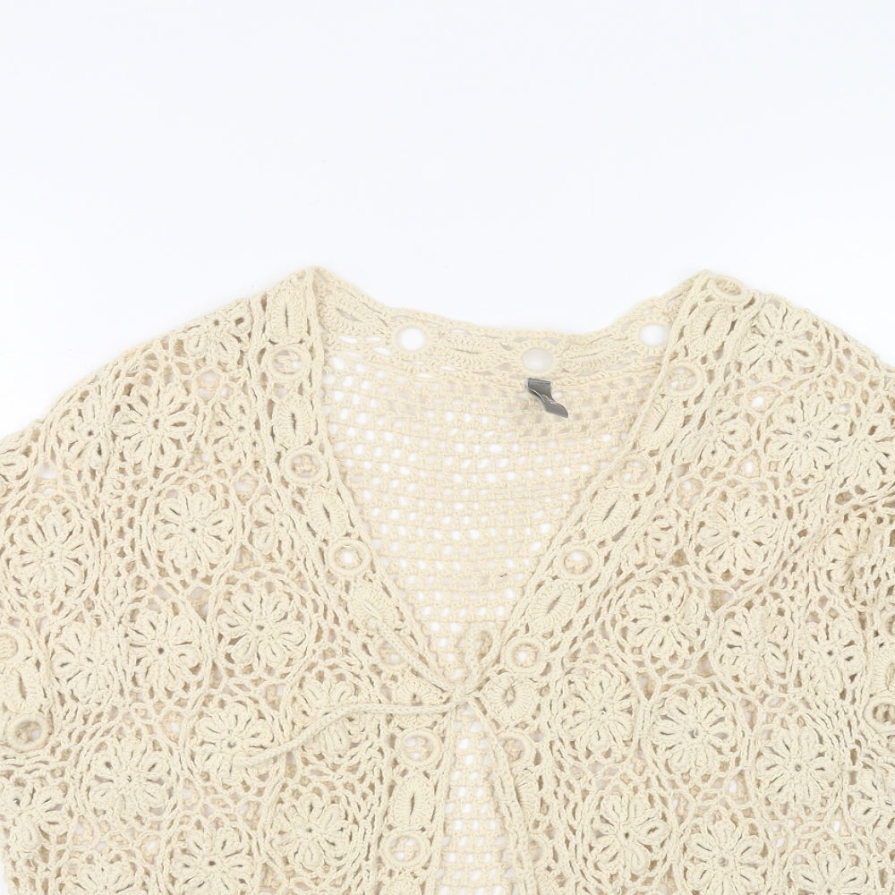 Womens UK Size 16 South Brown Cardigan Jumper