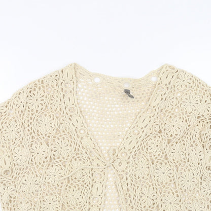 Womens UK Size 16 South Brown Cardigan Jumper