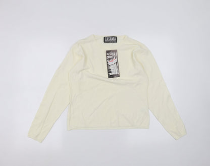Womens UK Size One Size casamia White Cardigan Jumper