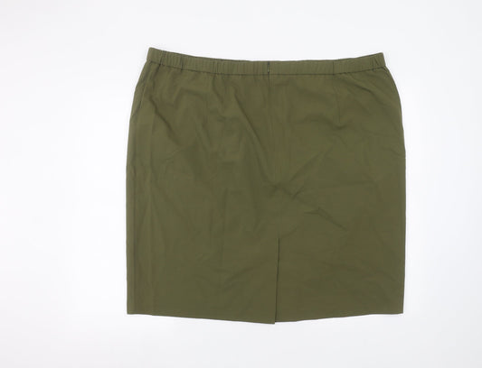 Magisculpt Womens Green   Mini Skirt Size 28