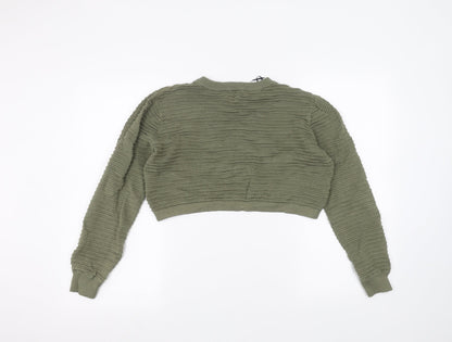 Womens UK Size S H&M Green Pullover Jumper