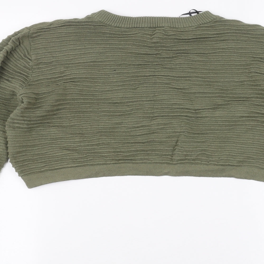 Womens UK Size S H&M Green Pullover Jumper