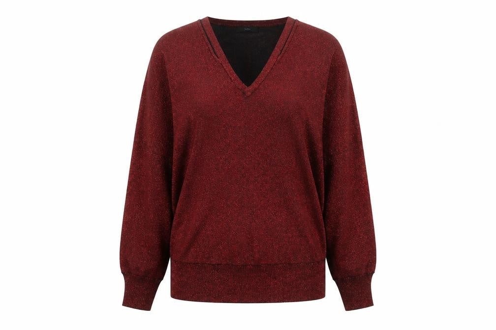 Womens UK Size 12 M&Co Red Basic T-Shirt