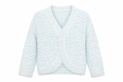 Womens UK Size M DAVID EMANUEL Blue Cardigan Jumper