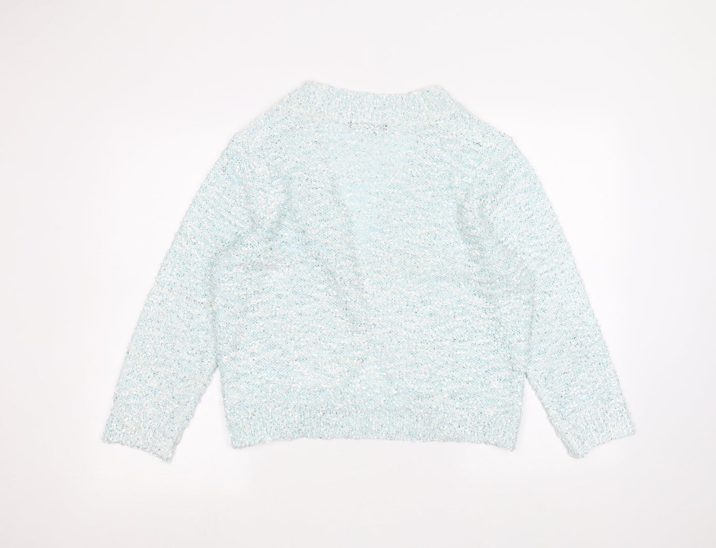 DAVID EMANUEL Womens Blue   Cardigan Jumper Size M