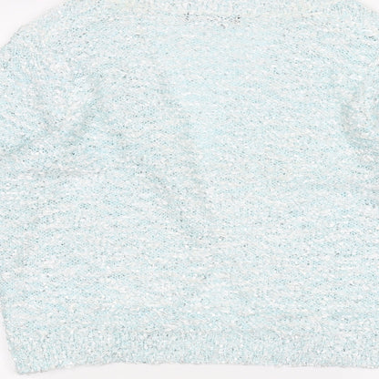 DAVID EMANUEL Womens Blue   Cardigan Jumper Size M