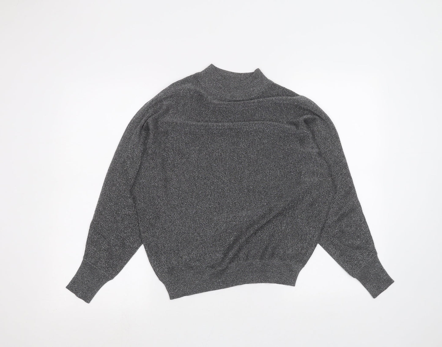 Womens UK Size S Marks and Spencer Black Basic T-Shirt