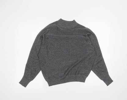 Womens UK Size S Marks and Spencer Black Basic T-Shirt