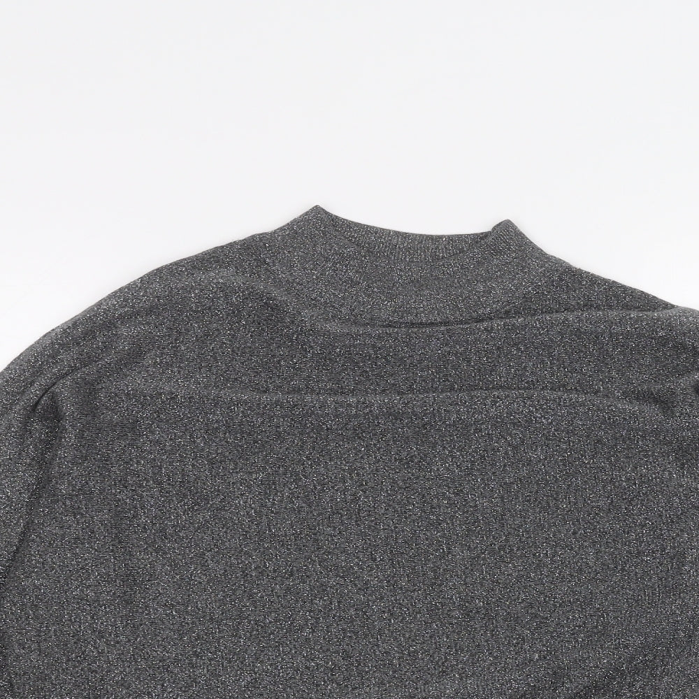 Womens UK Size S Marks and Spencer Black Basic T-Shirt