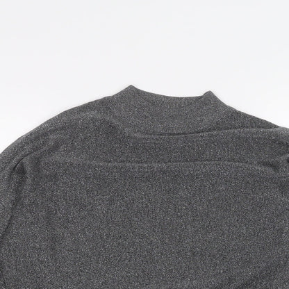 Womens UK Size S Marks and Spencer Black Basic T-Shirt