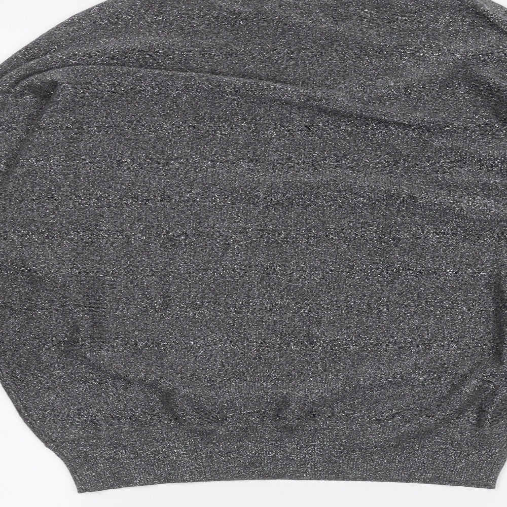 Womens UK Size S Marks and Spencer Black Basic T-Shirt
