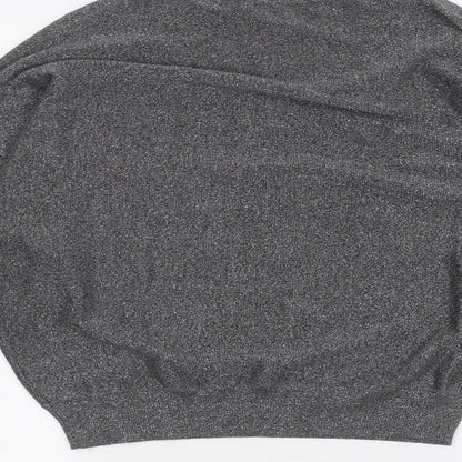 Womens UK Size S Marks and Spencer Black Basic T-Shirt