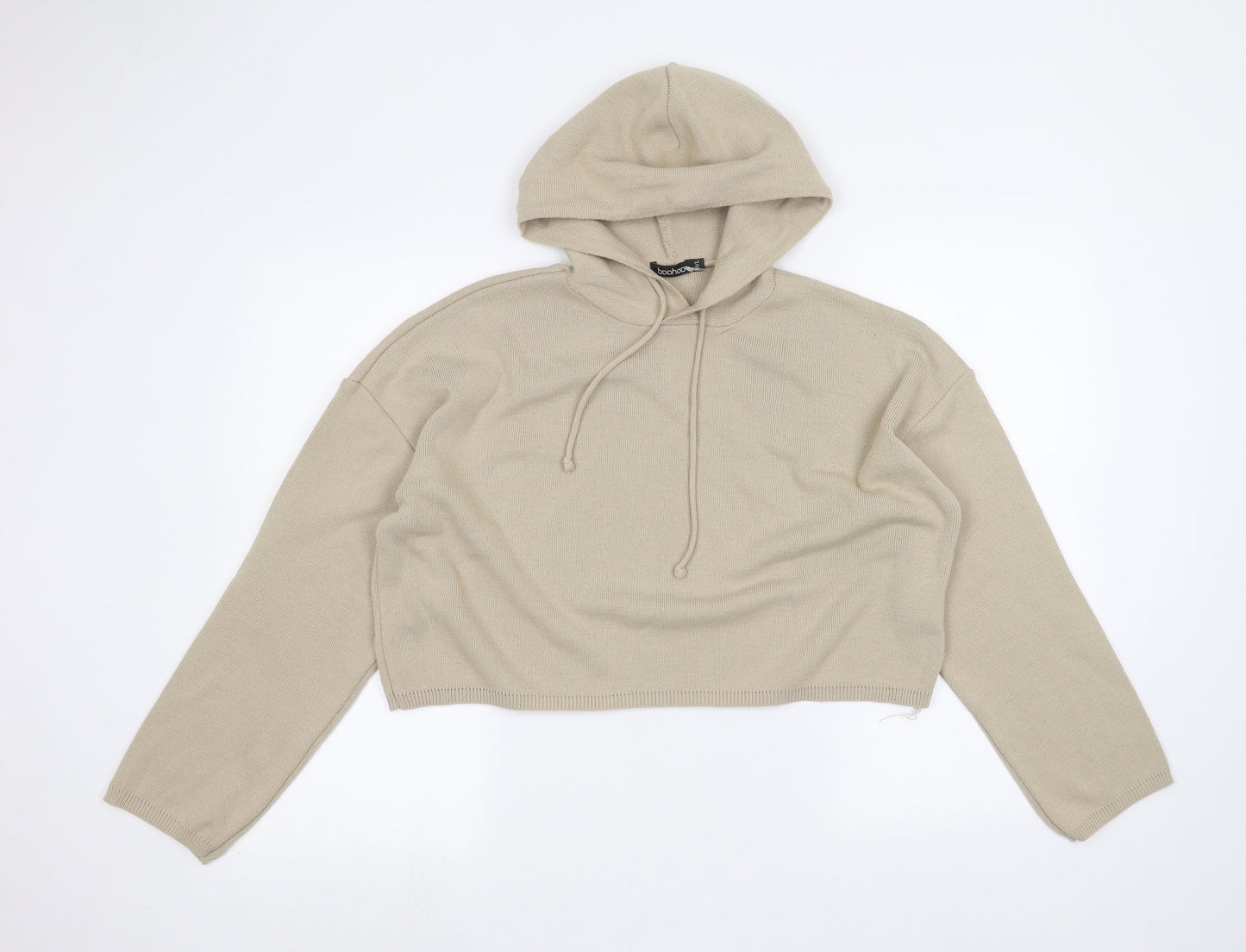 Boohoo Womens Brown   Pullover Hoodie Size M