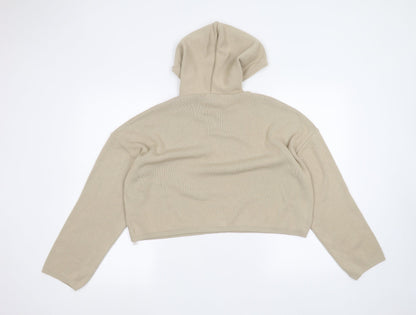 Boohoo Womens Brown   Pullover Hoodie Size M