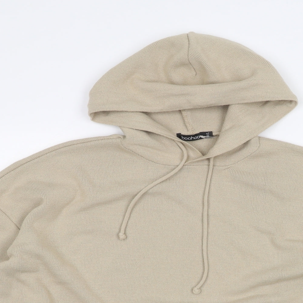 Boohoo Womens Brown   Pullover Hoodie Size M