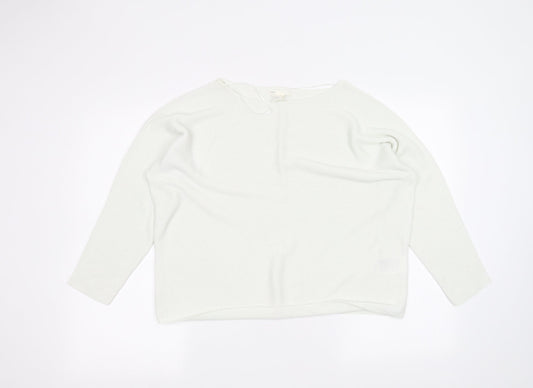 Womens UK Size M H&M White Pullover Jumper