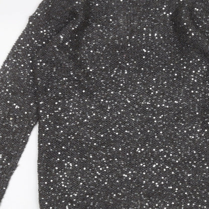 Womens UK Size 10 Marks and Spencer Black Cardigan Jumper