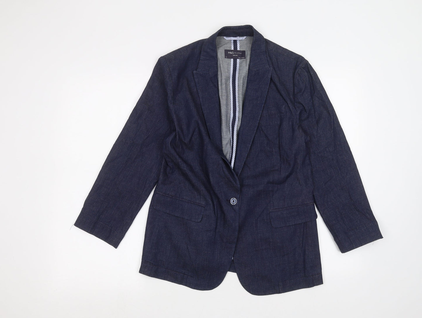 Womens UK Size 12 Marks and Spencer Blue Jacket