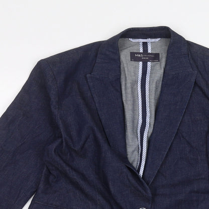 Womens UK Size 12 Marks and Spencer Blue Jacket