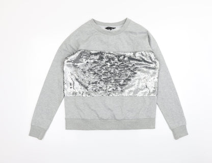 Womens UK Size 10 New Look Grey Pullover Jumper