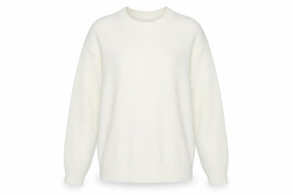 Front view of Damart women’s white jumper, size UK 16