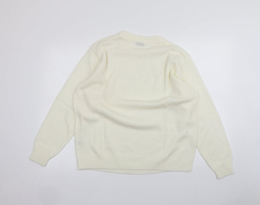 Damart Womens White   Pullover Jumper Size 16