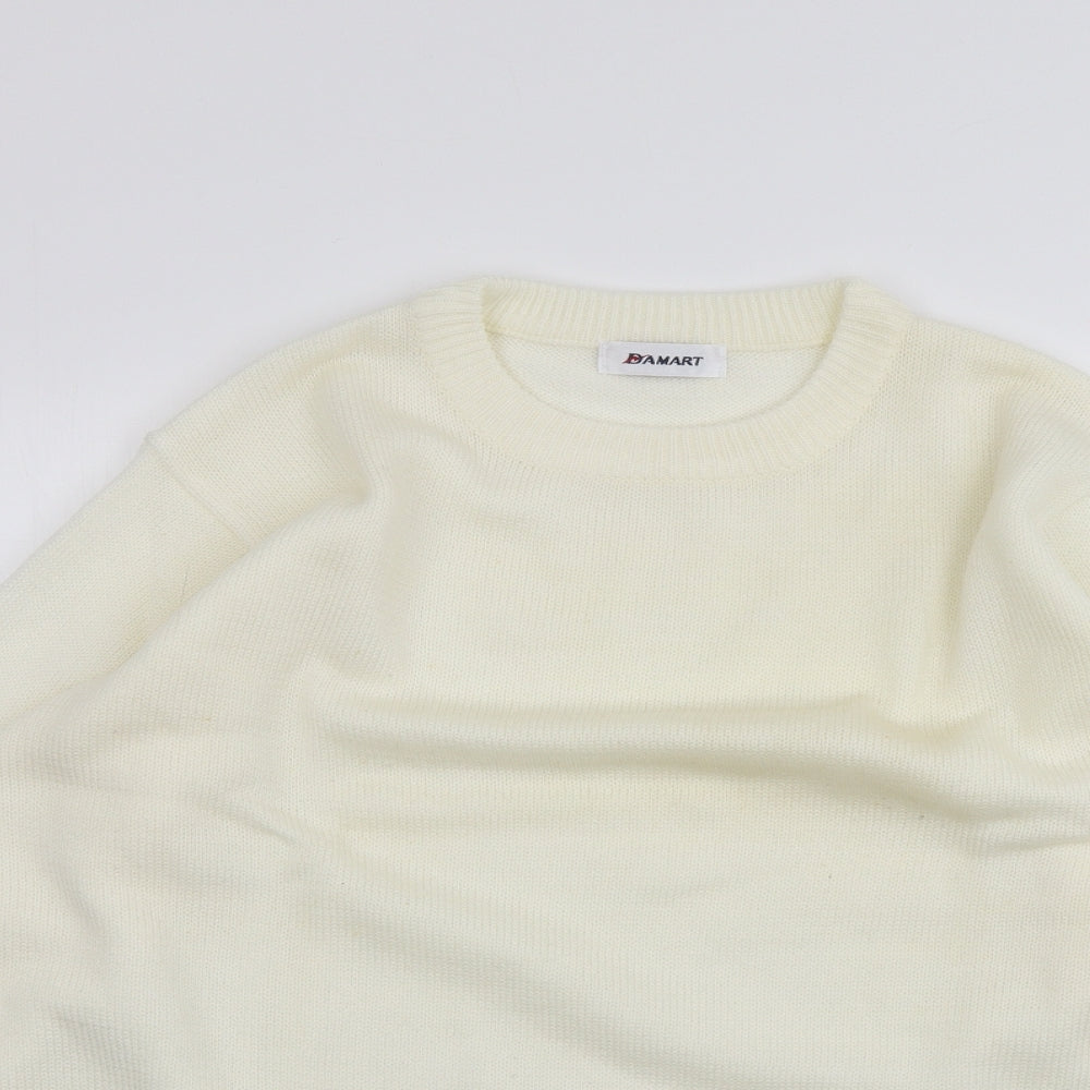 Damart Womens White   Pullover Jumper Size 16