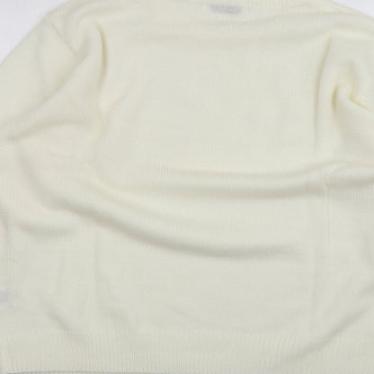 Damart Womens White   Pullover Jumper Size 16