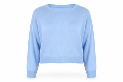 Womens UK Size M Boohoo Blue Pullover Jumper