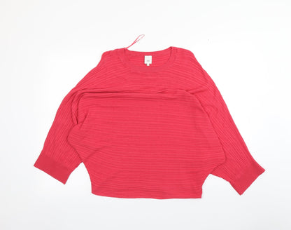 Womens UK Size XS River Island Pink Pullover Jumper