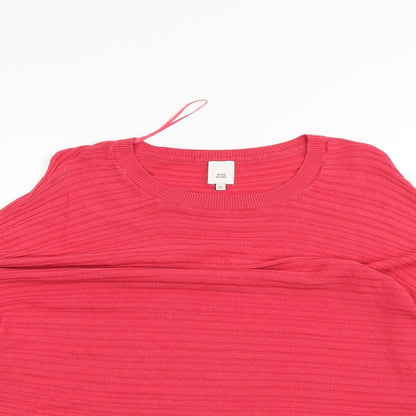 Womens UK Size XS River Island Pink Pullover Jumper