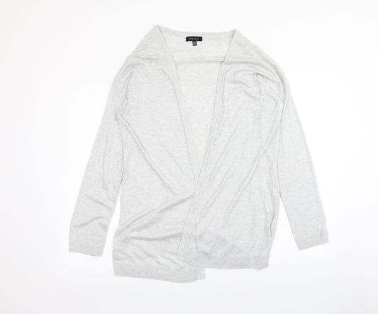 Womens UK Size M New Look Silver Cardigan Jumper