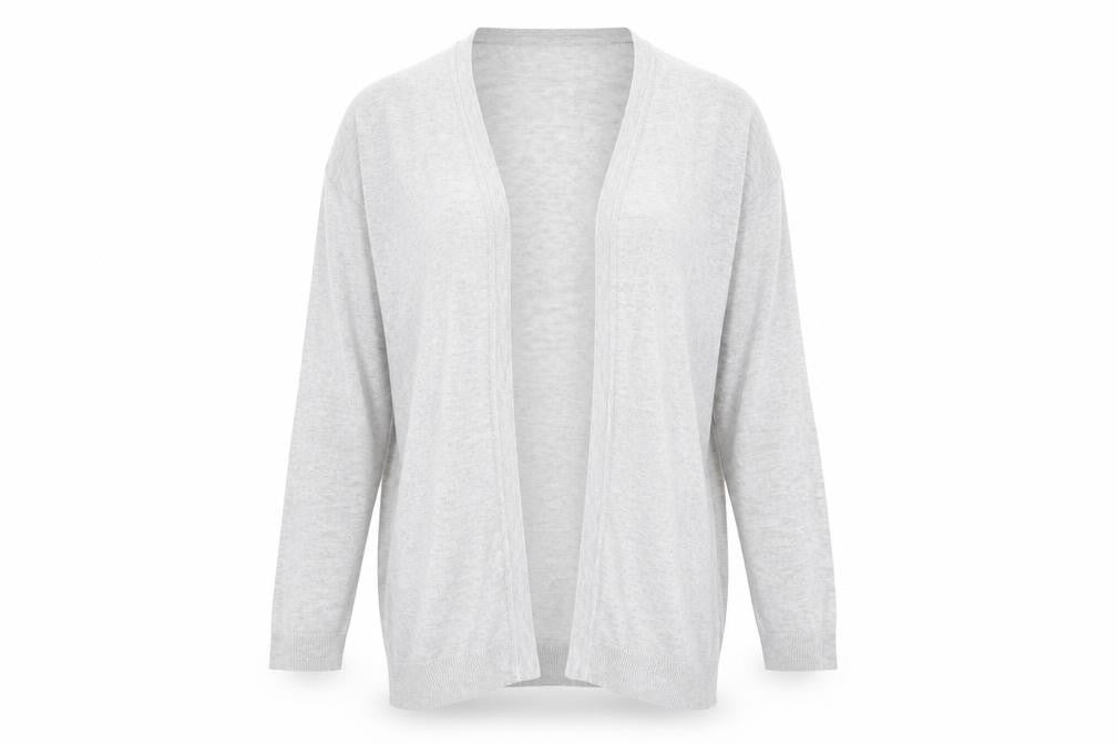 Womens UK Size M New Look Silver Cardigan Jumper