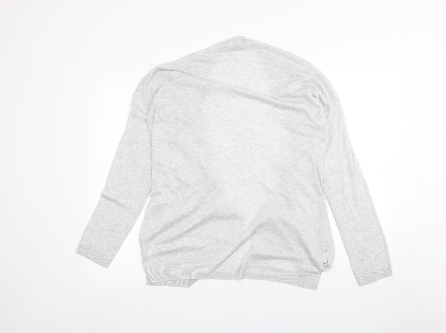 Womens UK Size M New Look Silver Cardigan Jumper