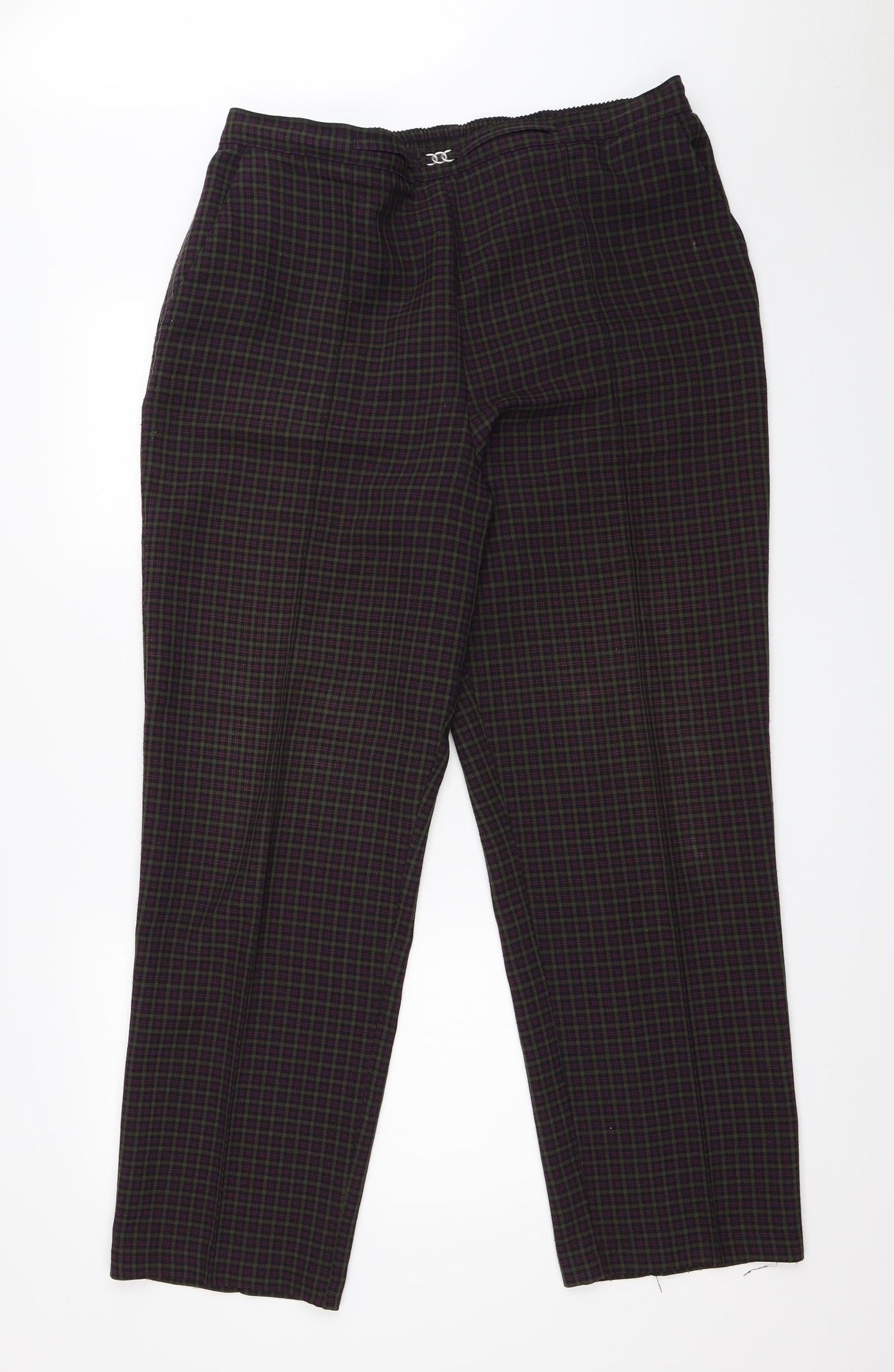 Womens UK Size  Preworn Regular Fit  Multicoloured Trousers