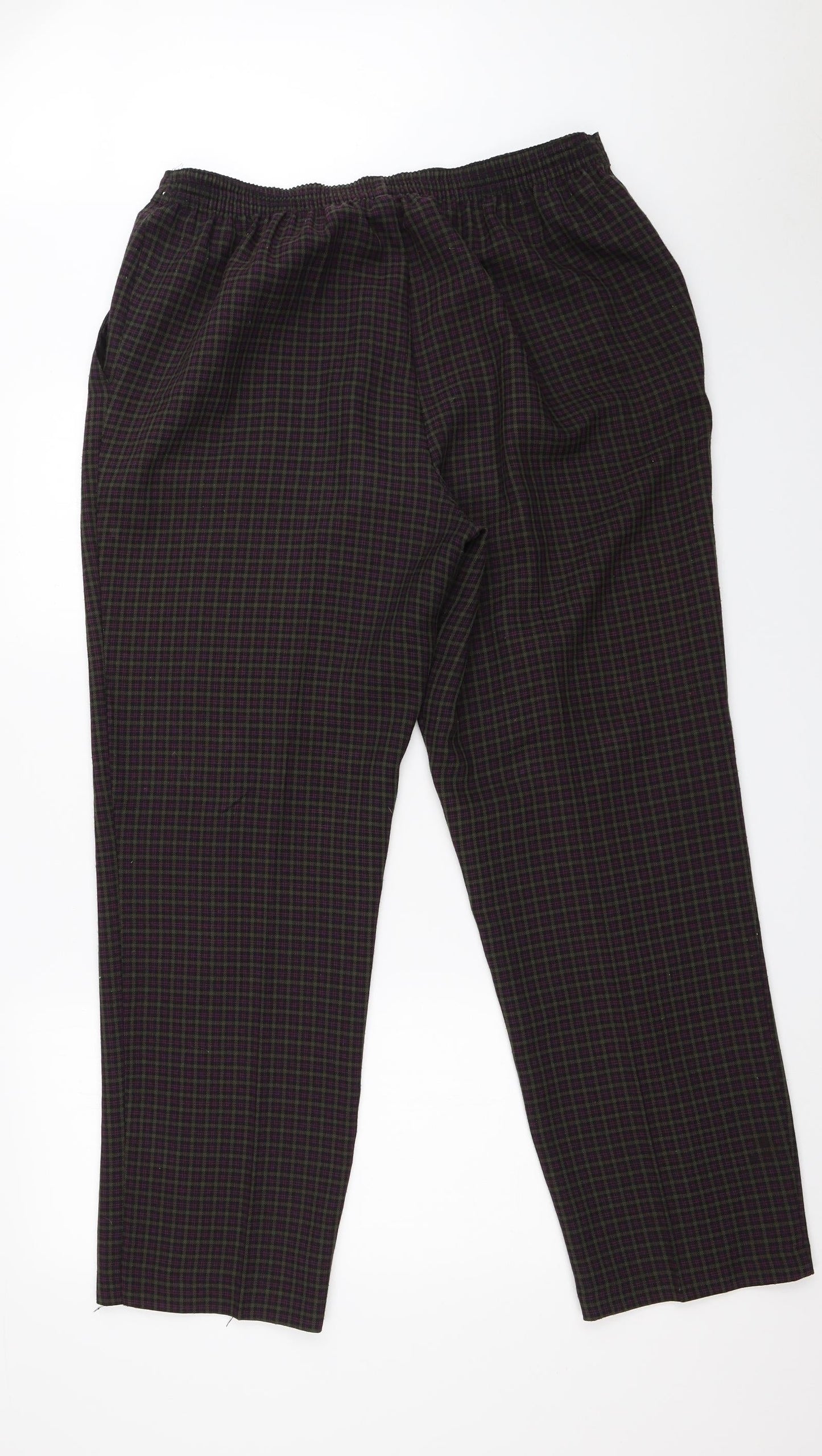 Womens UK Size  Preworn Regular Fit  Multicoloured Trousers