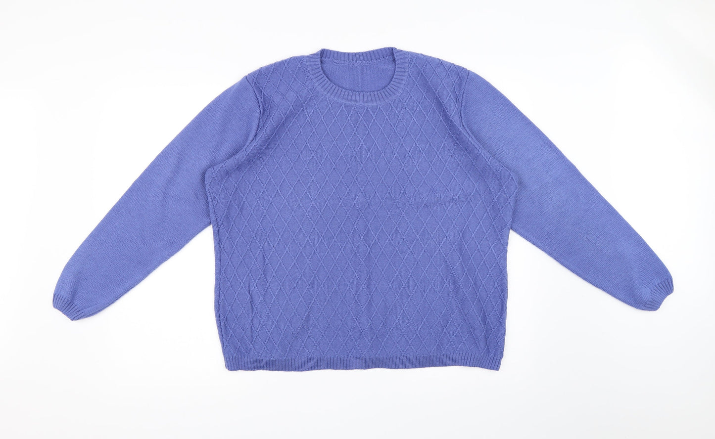 Womens UK Size  Preworn Purple Pullover Jumper