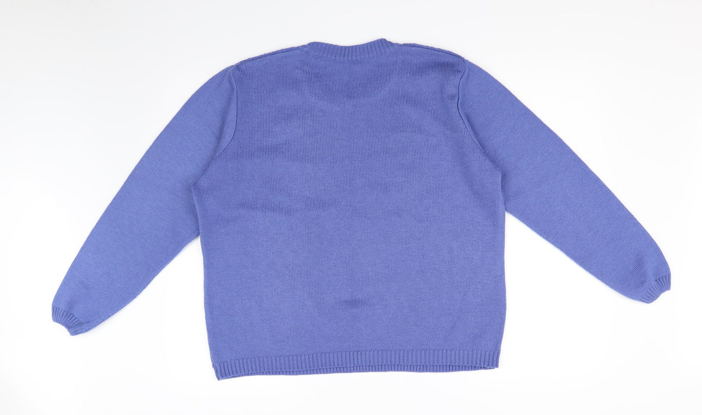 Womens UK Size  Preworn Purple Pullover Jumper