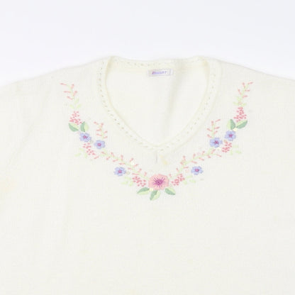 Womens UK Size  Damart White Basic T-Shirt