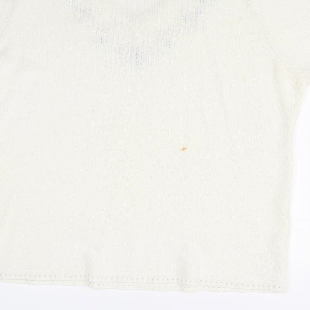 Womens UK Size  Damart White Basic T-Shirt