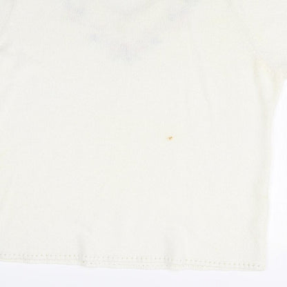Womens UK Size  Damart White Basic T-Shirt