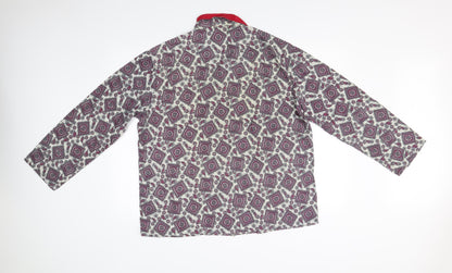 Mens UK Size XL DAMIGO Multicoloured  Button-Up Long Sleeve Casual Shirt