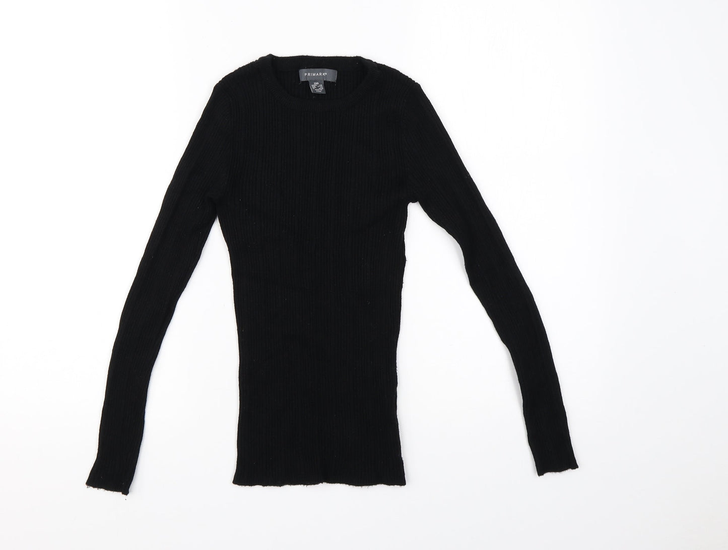 Primark Womens Black   Basic T-Shirt Size 2XS